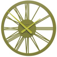 Designové hodiny 10-114 CalleaDesign 45cm (více barevných variant) Barva žlutá klasik-61 - RAL1018