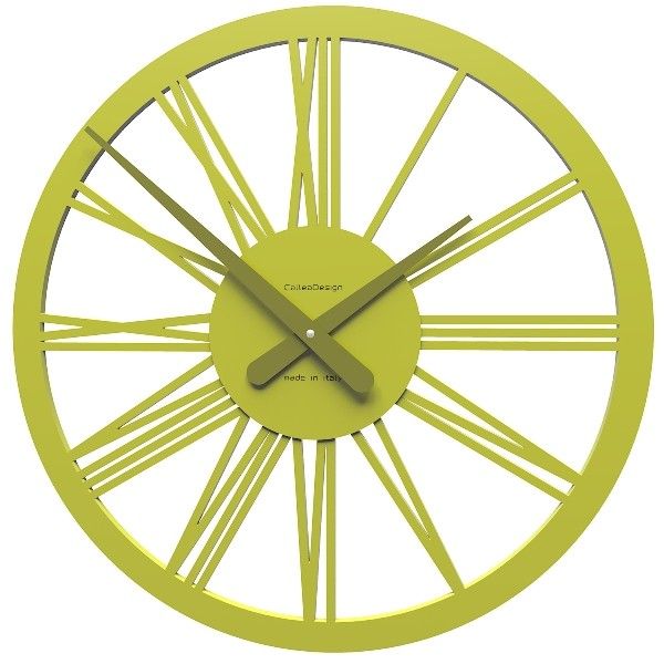 Designové hodiny 10-114 CalleaDesign 45cm (více barevných variant) Barva zelený cedr-51
