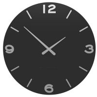 Designové hodiny 10-204 CalleaDesign 60cm (více barev) Barva černá klasik-5 - RAL9017