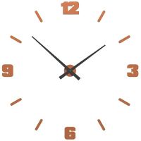 Designové hodiny 10-306 CalleaDesign Michelangelo L 100cm (více barevných verzí) Barva čokoládová-69 - RAL8017