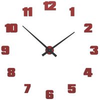 Designové hodiny 10-309 CalleaDesign (více barev) Barva světle červená-64 - RAL3020