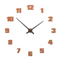 Designové hodiny 10-309 CalleaDesign (více barev) Barva čokoládová-69 - RAL8017