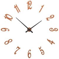 Velké nástěnné hodiny CalleaDesign 10-314-63 oranžové (130cm)
