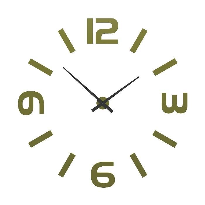 Designové hodiny 10-315 CalleaDesign (více barev) Barva zelená oliva-54