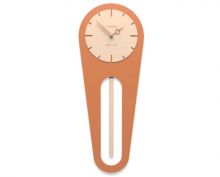 Designové hodiny 11-001 CalleaDesign 59cm (více barev) Barva čokoládová-69 - RAL8017