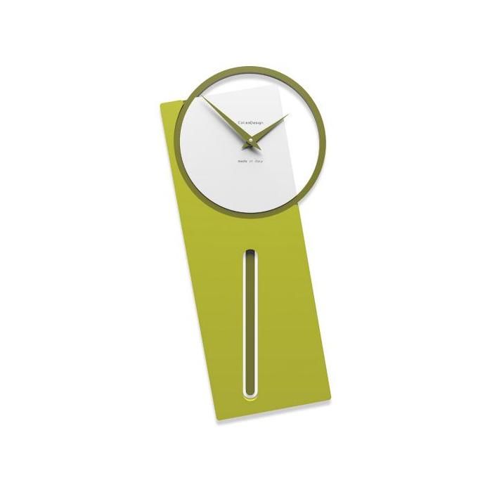 Designové hodiny 11-005 CalleaDesign 59cm (více barev) Barva zelený cedr-51