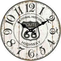 Skleněné nástěnné hodiny designové Lowell 14848