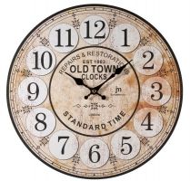 Retro nástěnné hodiny Lowell 21439 dřevěné
