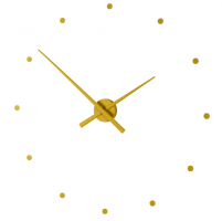 Designové nástěnné hodiny NOMON OJ hořčicové 50cm