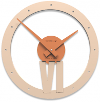 Designové hodiny 10-015 CalleaDesign Xavier 35cm (více barevných variant) Barva oranžová-63 - RAL2004