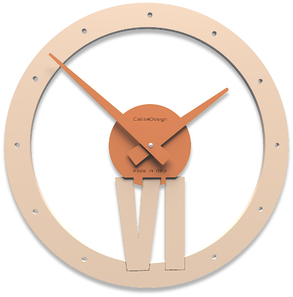 Designové hodiny 10-015 CalleaDesign Xavier 35cm (více barevných variant) Barva švestkově šedá-34