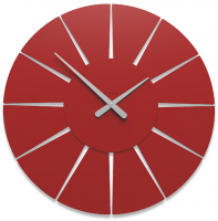 Designové hodiny 10-212 CalleaDesign Extreme M 60cm (více barevných variant) Barva terracotta(cihlová)-24 Dýha zebrano - 87