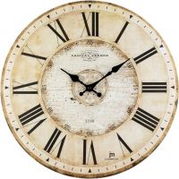 Nástěnné hodiny dřevěné retro Lowell 21456