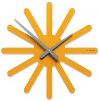 Designové hodiny 10-116 CalleaDesign Asterix 45cm (více barevných variant) Barva oranžová-63 - RAL2004