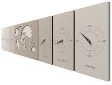 Designové hodiny 12-001 CalleaDesign Cosmo 186cm (více barevných variant) Barva bílá-1 - RAL9003