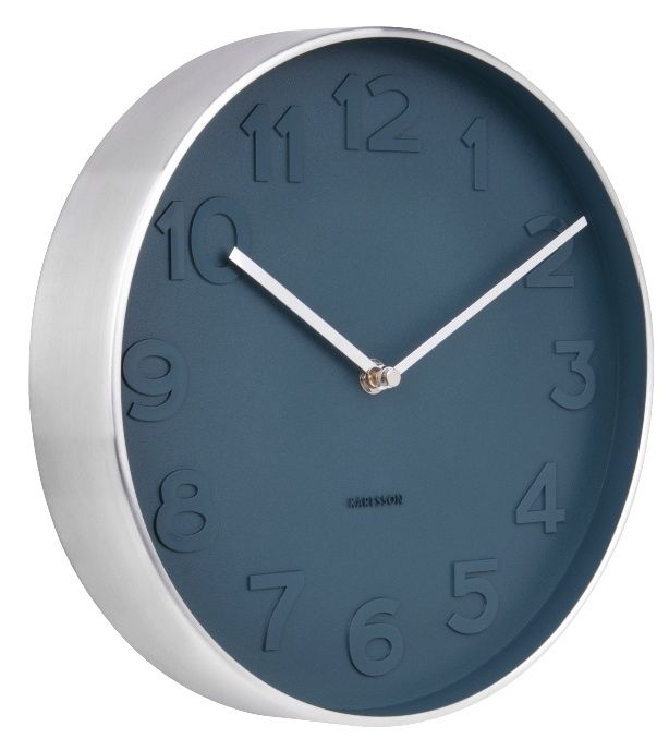 Kovové nástěnné hodiny Karlsson 5676 (modré)