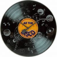 Platinové nástěnné hodiny 8183 Nextime The Disco 43cm