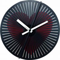Moderní kovové nástěnné hodiny s motivem srdce Nextime 3124