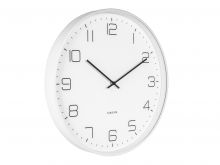 Bílé nástěnné hodiny Karlsson KA5751WH