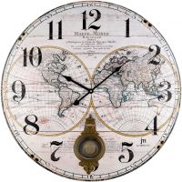 Designové nástěnné hodiny s kyvadlem Lowell 21530