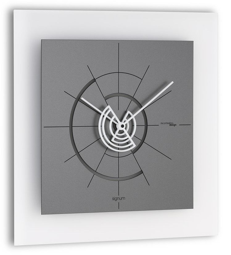 Designové nástěnné hodiny I558AN smoke grey IncantesimoDesign 40cm