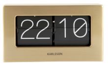 Designové stolní překlápěcí hodiny 5620GD Karlsson 21cm