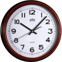 Nástěnné hodiny kulatého tvaru s dvěma typy ciferníku E01.2974