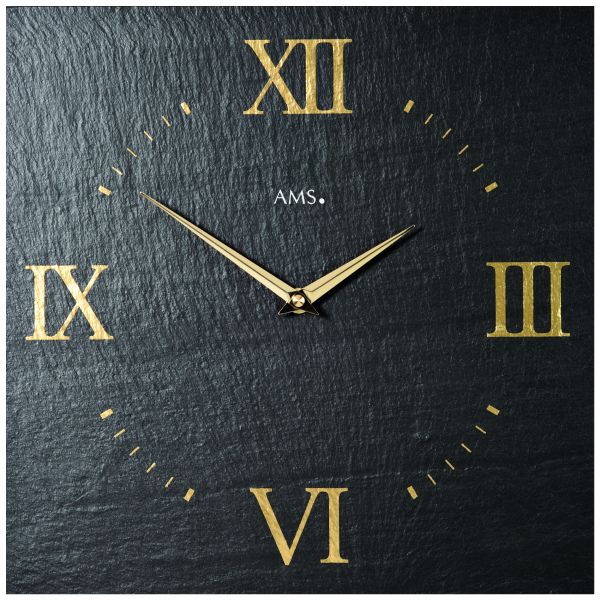 Nástěnné hodiny čtverec AMS 9517 černá