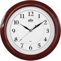 Nástěnné plastové hodiny s imitací dřeva E01.2413