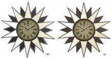 Zajímavé nástěnné hodiny s římskými číslicemi a zrcadly E01.3682 | E01.3682, E01.3682