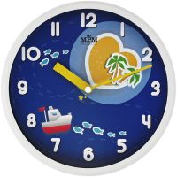 Plastové dětské nástěnné hodiny s motivem vodního světa E01.3091