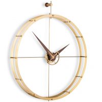 Kulaté designové nástěnné hodiny Nomon Doble Gold 80cm