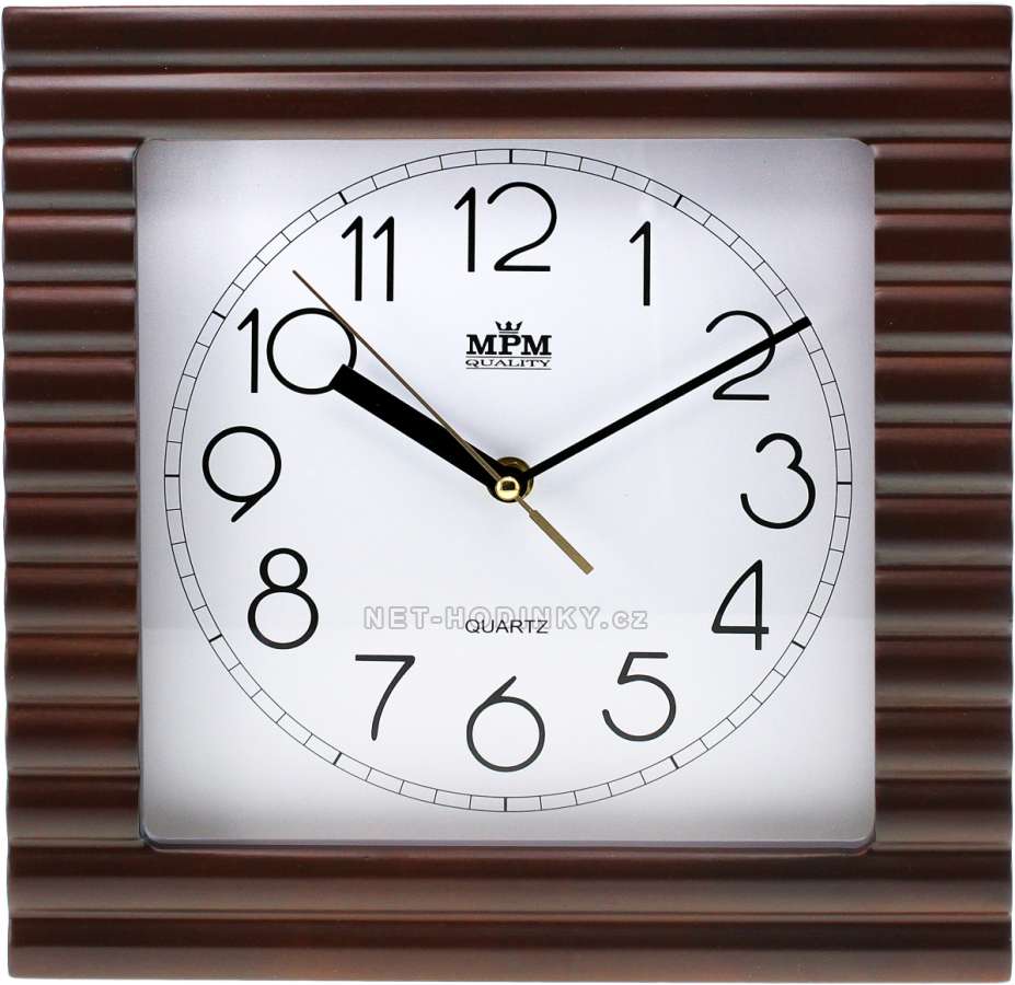 MPM Quality Nástěnné hodiny dřevo E07.2700.54