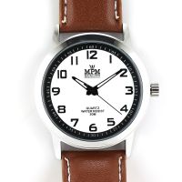 Klasické pánské hodinky na černém řemínku. Luminiscenční ručky W01M.10583 - W01M.10583.E