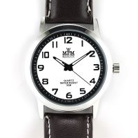 Klasické pánské hodinky na černém řemínku. Luminiscenční ručky W01M.10583 - W01M.10583.D