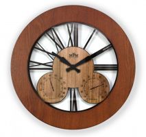Dřevěné designové nástěnné hodiny E07.3664.01274