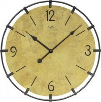 Nástěnné hodiny velké kulaté dřevěné ams 9616MO ANTIK  STAROŽITNÉ 