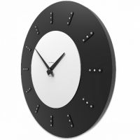 Designové hodiny 10-210 CalleaDesign Vivyan Swarovski 60cm (více barevných variant) Barva stříbrná-2 - RAL9006