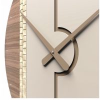 Designové hodiny 10-213 CalleaDesign Tristan Swarovski 60cm (více variant dýhy) Dýha zebrano - 87