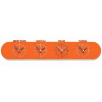Designové hodiny 12-007 CalleaDesign Singapore 57cm (více barevných variant) Barva fialová klasik-73 - RAL4005