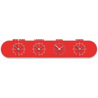 Designové hodiny 12-007 CalleaDesign Singapore 57cm (více barevných variant) Barva fialová klasik-73 - RAL4005