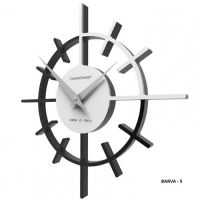 Designové hodiny 10-018 CalleaDesign Crosshair 29cm (více barevných variant) Barva světle modrá klasik-74 - RAL5012