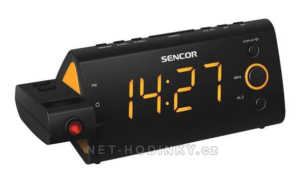 Radiobudík SENCOR SRC-330 GN projekční - oranžová