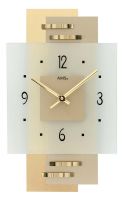 Nástěnné designové hodiny ams 9241 zlatá