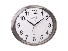 Nástěnné hodiny JVD sweep šedé HP664.2 oválné hodiny šedá